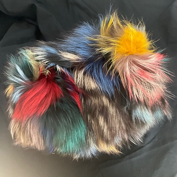 Handbags - Fox Fur Muff Handbag
